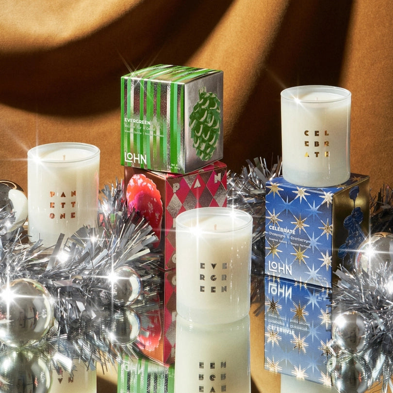 LOHN Holiday Candle - Celebrate Champagne & Cranberry