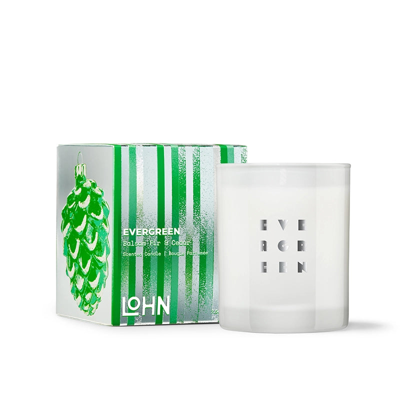 LOHN Holiday Candle - Evergreen Balsam Fir & Cedar